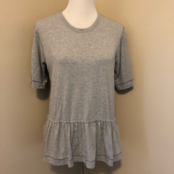 Lululemon Flouncy Heathered Grey Tee,Size-8 - Picture 1 of 7